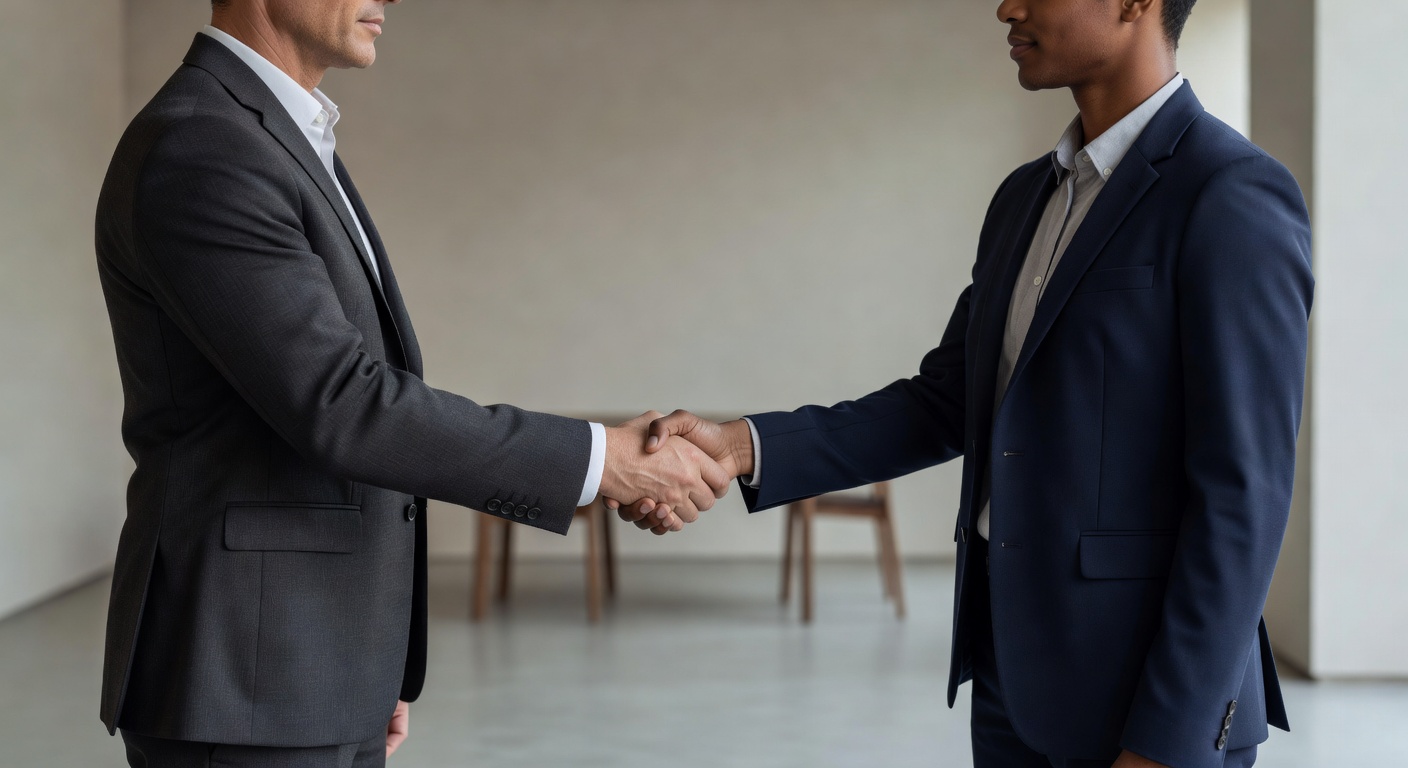 信頼のある握手